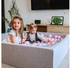 KiddyMoon B&auml;llebad 120-KW30D, (B&auml;llepool mit bunten B&auml;llen, 200-tlg),...
