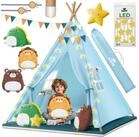 KIDIZ Spielzelt Tipi Zelt f&uuml;r Kinder aus Baumwolle 100x100x160cm Kinderzelt