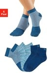 Bench. Kurzsocken Damen und Herren meliert und uni (Packung, 6-Paar, Gr. 35-38...