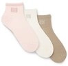 HUGO Kurzsocken 3P SH HEART CC W (3-Paar) mit Logos aus metallenem Garn