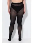 Ulla Popken Feinstrumpfhose Strumpfhose Muster schwarz 42/44