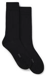 BOSS Businesssocken 2P RS RIB Uni WO (2-Paar) mittelhoch, gerippt