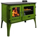 365 Kaminofen 365&reg; K&uuml;chenherd Cook Lite gr&uuml;n emailliert 8,5 kW Gusseisen A+,...