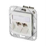 Metz Connect E-DAT modul 2 Port UPk Cat.6A Netzwerk-Panel (best&uuml;ckt, 2 Ports,