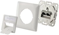 Renkforce 2 Port CAT 6 RAL9010 Unterputz-Netzwerkdose RF-4393024...