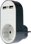 as - Schwabe USB-Ladeadapter 'FLASH', IP20, 230V, 16A, USB-Adapter zu USB,