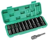 LuxusKollektion Werkzeugset Schlagschrauber Nussensatz 11tlg 1/2 Zoll 10-24mm...