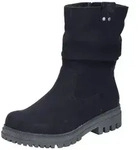 Rieker Winterboots Blockabsatz, Stiefelette mit gerafftem Schaft