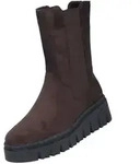 Rieker Z8983-25 Stiefel Chelsea Boot mit markanter Plateausohle braun 36 EU