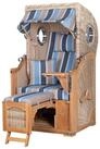 bene living Strandkorb Ammersee 1-Sitzer Teak - PE shell - Modell 580, BxTxH: