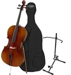 Classic Cantabile Cello Student Cello 4/4 St&auml;nder Set mit Bogen und Tasche,