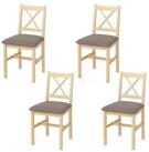 MCW Esszimmerstuhl MCW-F77-S4 (Set, 4 St), Stabile Konstruktion, Massives Holz