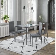 Vicco Esszimmerstuhl Grand, Grau, 42.5 x 48 cm 4er Set (4-er Set, 4 St)