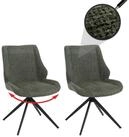 MCW Esszimmerstuhl MCW-O48 (Set, 2 St), Stativgestell, Mit h&ouml;henverstellbaren