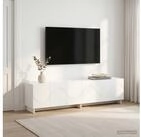 vidaXL TV-Board vidaXL TV-Lowboard 180 x 34,5 x 40 cm Wei&szlig; Holzwerkstoff