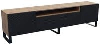 Masseno Lowboard CAVA 200 cm TV-Schrank mit 3 T&uuml;ren Eiche Artisan