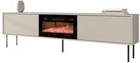 MIRJAN24 TV-Schrank Masha 200 EF mit Kamin (mit zwei Dreht&uuml;ren) Realistische