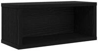 vidaXL Aufbewahrungsbox CD Aufbewahrungsregal Schwarze Eiche 40 x 17 x 17 cm (1...