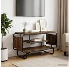 vidaXL TV-Board vidaXL TV-St&auml;nder 80 x 36 x 45 cm R&auml;uchereiche Holzwerkstoff