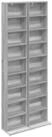 vidaXL Schranksystem CD Regal 2 Stk. Sonoma-Grau 33 x 23,5 x 175 cm...
