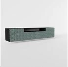 Masseno Lowboard ROVA 200 cm TV-Schrank mit 3 T&uuml;ren Schwarz