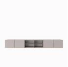 Masseno Lowboard MIVO 300 cm TV-Schrank mit 6 T&uuml;ren Kaschmir