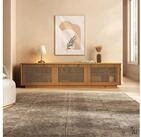IDIMEX Lowboard OLE, TV Schrank 175 cm aus Massivholz mit Lamellent&uuml;ren Eiche...