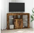 vidaXL TV-Board vidaXL Eck-LED-TV-Schrank 100x40x68cm Ger&auml;ucherte Eiche