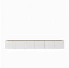 Masseno Lowboard MIVO 300 cm TV-Schrank mit 6 T&uuml;ren Eiche Artisan