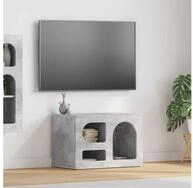 vidaXL TV-Board vidaXL TV-Schr&auml;nk ELST 60 x 35 x 40 cm Beton Grau Holzwerkstoff