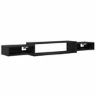 vidaXL Regal Wandmontierter TV-Schrank Wandhalterung Schwarze Eiche, 1-tlg.