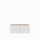 Masseno Lowboard MIVO 100 cm TV-Schrank mit 2 T&uuml;ren Eiche Artisan