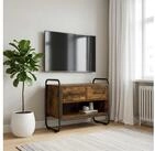 vidaXL TV-Board vidaXL TV-Schrank 60 x 30 x 50 cm R&auml;uchereiche Holzwerkstoff