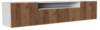 Masseno Lowboard VAREN 200 cm TV-Schrank mit 3 T&uuml;ren Wei&szlig;