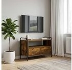 vidaXL TV-Board vidaXL TV-Schrank 67,5 x 33 x 50 cm R&auml;uchereiche Holzwerkstoff