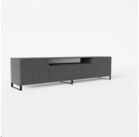 Masseno Lowboard VAREN 200 cm TV-Schrank mit 3 T&uuml;ren Graphitfarben