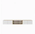 Masseno Lowboard ROVA 300 cm TV-Schrank mit 3 T&uuml;ren Eiche Artisan