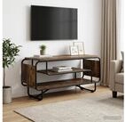 vidaXL TV-Board vidaXL TV-St&auml;nder 98 x 36 x 45 cm R&auml;uchereiche Holzwerkstoff