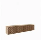 Masseno Lowboard ROVA 200 cm TV-Schrank mit 4 T&uuml;ren Eiche Artisan