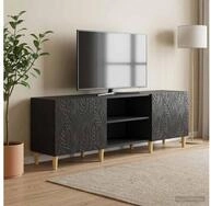 vidaXL TV-Board vidaXL TV-Schr&auml;nk 150 x 31 x 50 cm Schwarz Holzwerkstoff