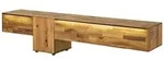 Massivmoebel24 Lowboard WIEN Wildeiche Massivholz natur (Massivholz...
