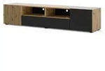 Petits-meubles TV-Bank Nera beige|schwarz 200 cm x 42 cm x 42 cm