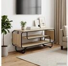 vidaXL TV-Board vidaXL TV-St&auml;nder 98 x 36 x 45 cm Sonoma-Eiche Holzwerkstoff