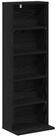 vidaXL Schranksystem CD Regal Schwarze Eiche 33 x 23,5 x 97,5 cm Holzwerkstoff...