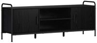vidaXL TV-Schrank TV-Schrank 133 x 33 x 50 cm Schwarz Eichen-Optik Holzwerkstoff