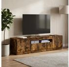 vidaXL TV-Board vidaXL LED-TV-Schrank Raucheiche Holzwerkstoff