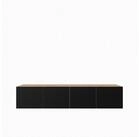 Masseno Lowboard LIVO 200 cm TV-Schrank mit 4 T&uuml;ren Eiche Artisan