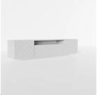 Masseno Lowboard ROVA 200 cm TV-Schrank mit 3 T&uuml;ren Wei&szlig;
