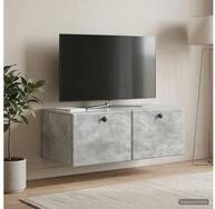vidaXL TV-Board vidaXL Wandmontierter TV-Schrank 78,5 x 41 x 30 cm Betongrau