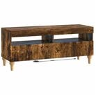 vidaXL TV-Board vidaXL LED-TV-Schrank ALKMAAR 100 x 35 x 43 cm Raucheiche